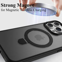 Funda de Teléfono Móvil Magnética con Soporte de Anillo Transparente, Protector Incluido, Para Modelos de iPhone Accesorios de Electrónica - details 5