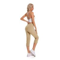 Lubygaga Pantalones de yoga con calzoncillos de bolsillo, leggings de ejercicio elásticos en 4 direcciones para mujer de talla grande - details 2