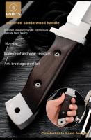 Cuchillo recto portátil para acampar al aire libre, cuchillo para exteriores de alta dureza, pesca al aire libre - details 6