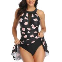 Traje de baño de una pieza para mujer con control de barriga y cuello en V, traje de baño de malla fruncida, traje de baño monokini de cintura alta - details 12