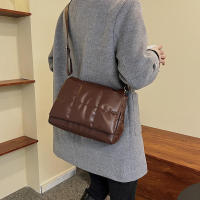 Bolso de hombro de gran capacidad para mujer, bandolera acolchada de diseño de lujo, a la moda, a cuadros, para axila - details 6