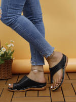Sandalias Vintage para mujer, zapatos negros, blancos y verdes, talla grande, primavera y verano, 43, 42, 41, 40, 39 - details 3