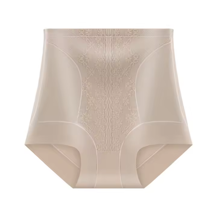 Faja moldeadora de cuerpo posparto de cintura alta, bragas moldeadoras de encaje Floral, entrenador de cintura, contracción del vientre - 1