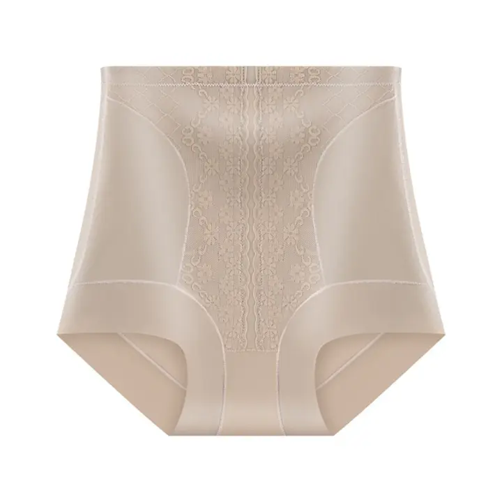 Faja moldeadora de cuerpo posparto de cintura alta, bragas moldeadoras de encaje Floral, entrenador de cintura, contracción del vientre - 1