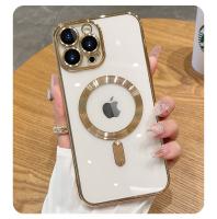 Funda de teléfono de carga inalámbrica magnética chapada de lujo para iPhone 13, 12, 11 Pro Max, funda de TPU suave, Protector de lente, accesorios de teléfono - details 8
