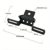 Soporte de Matrícula de Motocicleta Plegable Universal Soporte de Luz Trasera Ajustable para Reemplazo - details 1