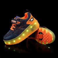 Patines para niños con luces LED intermitentes ajustables para niñas y niños, carga USB para ambas ruedas - details 1