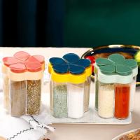 Tarro sazonador de camping con tapa, compartimento transparente para especias, salero y pimentero para barbacoas de cocina al aire libre - details 0