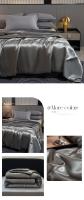 Bonenjoy Edredón sedoso, edredón con sensación fresca, manta de verano, edredón de estilo lujoso, colcha agradable para la piel para el hogar (sin funda de almohada) - details 11