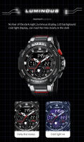 Reloj de Pulsera Deportivo SMAEL con Movimiento de Cuarzo y LED Alarma Militar para Hombres Resistente al Agua Material TPU+Plástico Bucle de 210mm - details 3