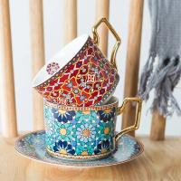 Conjunto de Taza de Café de Lujo Estilo Marroquí Cerámica Ideal para Cappuccino, Latte, Espresso - details 1