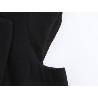 Elegante ss para mujer estilo francés con mangas onduladas color sólido - details 5