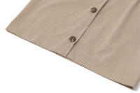 BUNO-trajes de pantalones largos de pierna ancha para oficina, chalecos elegantes de calle con pantalones de cintura alta, conjuntos de 2 piezas, trajes informales de color caqui para verano - details 10