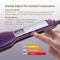 Alisanador de Cabello KIPOZI de Titanio Lámina Plana de 1.75 Pulgadas con Pantalla LCD - details 13
