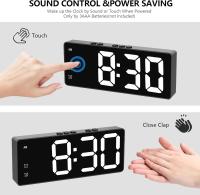 Reloj Despertador Digital Ajustable de Luz Ideal para Uso en Casa y Viajes Conector de Alta Calidad - details 0