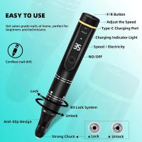 Nueva Máquina De Taladro De Uñas Recargable, 35000 RPM, Con Gran Pantalla LCD HD, Pluma De Taladro Eléctrica Para Uñas - details 2