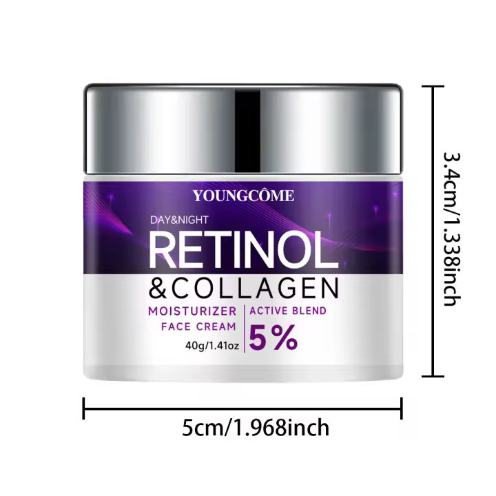 Crema facial de colágeno Retinol antienvejecimiento suaviza el estado de la piel mejora la elasticidad de la piel hidrata la piel hidratación profunda - 1