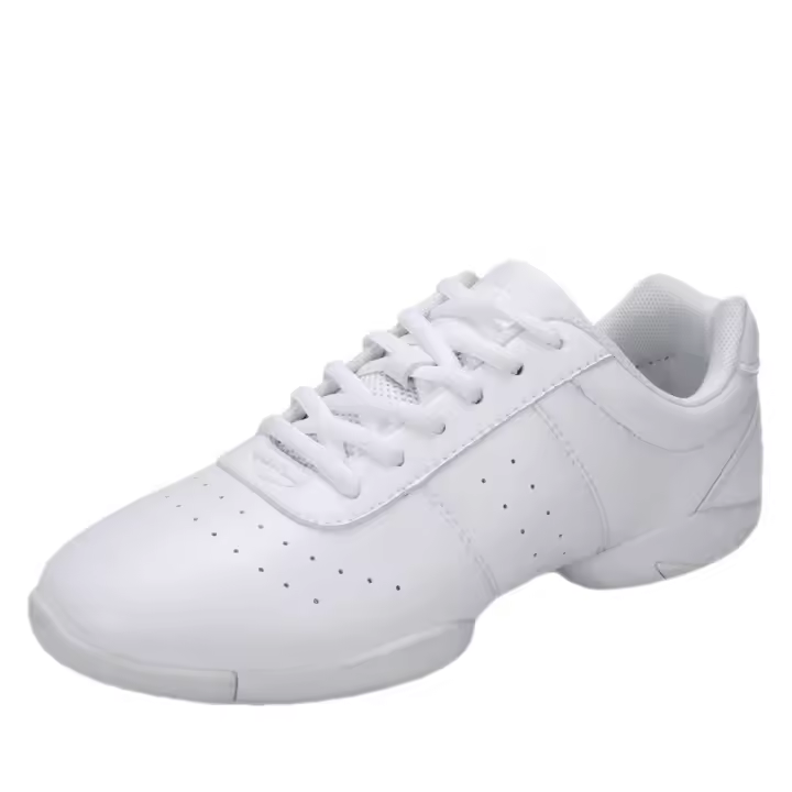 Zapatillas de baile fitness, zapatillas de aeróbic de competición, zapatillas de entrenamiento de animadoras, zapatillas de competición blancas para hombre y mujer. - 1