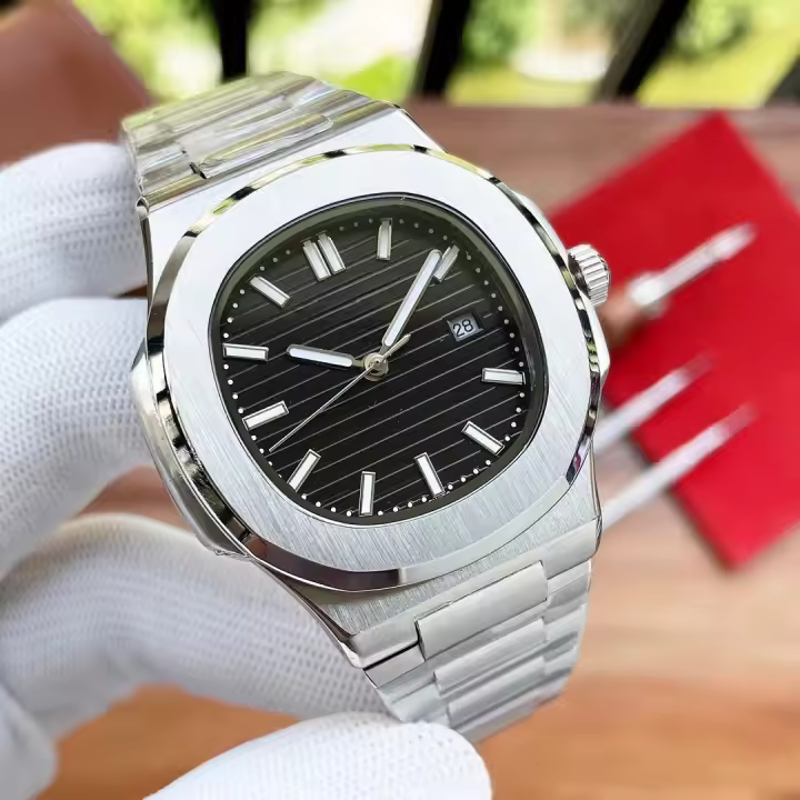Reloj de cuarzo suizo para hombre, cronógrafo de lujo, de acero inoxidable, a la moda - 1