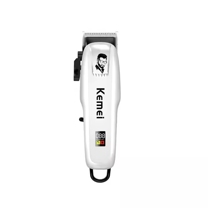 Kemei-cortadora de pelo eléctrica para hombre máquina de corte de pelo inalámbrica profesional recargable barbero - 1