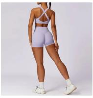 Pantalones Cortos de Yoga para Mujeres Fitness Running Ciclismo Pantalones Deportivos Transpirables Cintura Alta Entrenamiento Gimnasio Push Up Leggings de Nylon - details 21
