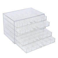 Caja de almacenamiento de 120 rejillas, suministros de Arte de uñas, organizador de secuencia de 5 capas - details 1