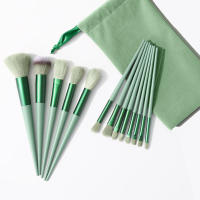 Juego de Brochas de Maquillaje Profesional para Mujer 13 Brochas Cosméticas para Corrector, Base, Rubor, Resalto, Polvo Suelto y Más - details 0