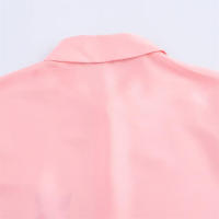 Conjunto de Verano para Mujer OUWU Blusas de Satén con Estampado de Moda Un Solo Pecho - details 5