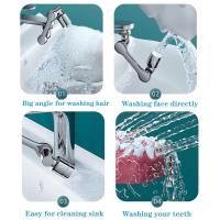 Grifo de Fregadero de Cocina con Extensión Robótica de 1080° Material de Cobre Filtro de Salpicaduras Boquilla Bubbler para Mejoras del Hogar Herramientas de Shower Sets - details 4