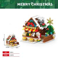 Casa de Pan Dulce de Navidad Carrito de Alce Bloques de Construcción Regalos de Fiesta de Año Nuevo - details 13