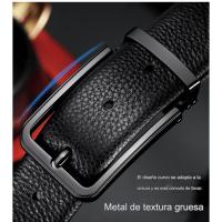 Cinturon cuero para hombre,Cinturón de cuero genuino, Cinturones Cinturon Reversible Hombre ,cinturón de cuero de vaca . - details 10