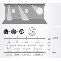 Proyector de logotipo LED Industrial, luz con enfoque y Zoom Manual, logotipo publicitario blanco y negro, 5W, 7W, 10W, 12W, 15W, 20W, 30W - details 5