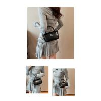 Moda plata encerado aceite de cuero bolso pequeño bolso cuadrado, nuevo bolso de hombro de cadena, bolso cruzado - details 8
