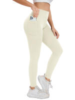 Leggings Deportivos de Hilo Sin Costuras de Alta Cintura Pantalones de Yoga para Mujeres con Bolsillo - details 13