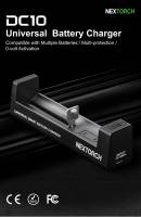 Cargador de Batería Universal Nextorch DC10 para Linternas Protección contra Cortocircuitos y Polaridad Inversa Seguridad Voltaje Adecuado para 10440/14500/16340/18350/18650/22650/25500/26650 Etc - details 0