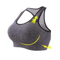 Sujetador deportivo transpirable para mujer, Top deportivo acolchado sin aros, absorbe el sudor, para correr - details 6