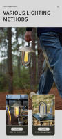 Yeelight-luz portátil para acampar al aire libre, iluminación colgante, recargable, temperatura de Color ajustable, 6000K, IP5 general, resistente al agua - details 8