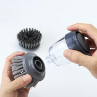 Cepillo de Soap Dispensador con Almacenamiento y Cucharas Recargables para Limpieza de Fregadero y Cocina Accesorio de Cepillo de Scrubber - details 4