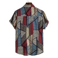 Camisa ajustada de manga corta para hombre, ropa informal con estampado grande, novedad de verano, 2021 - details 19