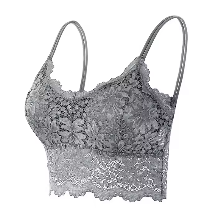 Nuevo sujetador de encaje para mujer, top cómodo de una pieza, lencería sexy sin costuras. - 1