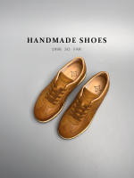 Bullet alta gama simple y versátil primera capa de cuero de vaca estilo retro cuero genuino zapatos de los hombres. - details 36