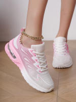 Zapatillas de correr transpirables con cordones para mujer, zapatillas atléticas con cojín de aire, zapatos de entrenamiento deportivos ligeros de malla para exteriores - details 11