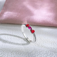 Anillo de concha de estrella de circón azul de Plata de Ley 925 para mujer, joyería de boda, anillos, regalos - details 7