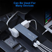 Inversor de corriente de 200W Sinewave 12V/24V DC a 220V AC adaptador inversor con 4 puertos USB PD 36W carga rápida pantalla LCD transformador de potencia - details 0