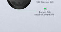 Ratón UGREEN inalámbrico 2,4G forma ergonómica clic silencioso 2400 DPI para MacBook Tablet ordenador portátil ratón - details 10