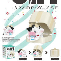 Caja de regalo de la serie de mascotas para niños y adultos, bloques de construcción, juguetes ensamblados DIY, juguetes de animales, regalos de cumpleaños y Navidad para Decoración - details 2