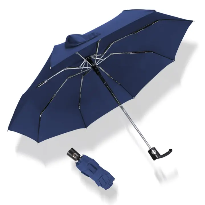 Mini nuevo estilo, paraguas plegable automático 5 para lluvia para mujer, resistente al viento, portátil, para coche, moda para actividades al aire libre, sombrilla masculina - 1