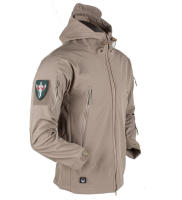 Chaqueta de Senderismo Impermeable para Hombres en Invierno-Otoño Abrigo Suave de Carcasa Táctica a Prueba de Viento con Capucha Ideal para Pesca, Acampar, Escalar - details 19