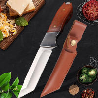Cuchillo De Afeitar Profesional De Acero Inoxidable Para Carne De Oveja Y Res Cuchillo De Corte Para Verduras Y Frutas Con Mango De Madera - details 0