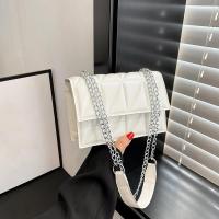 Bolso de hombro de diseñador a la moda para mujer, bolsos con asa de cuero PU, bolsos cruzados con correa de cadena para mujer - details 1